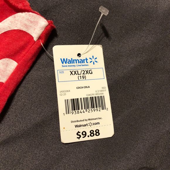 2020 Coca-Cola Red Cut Off Sleeve Summer Tank Top White Logo Stamp Size XXL 2X - Picture 5 of 8